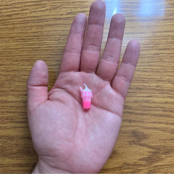 Pink Milkshake Charm Pendant - Picture 4 of 6